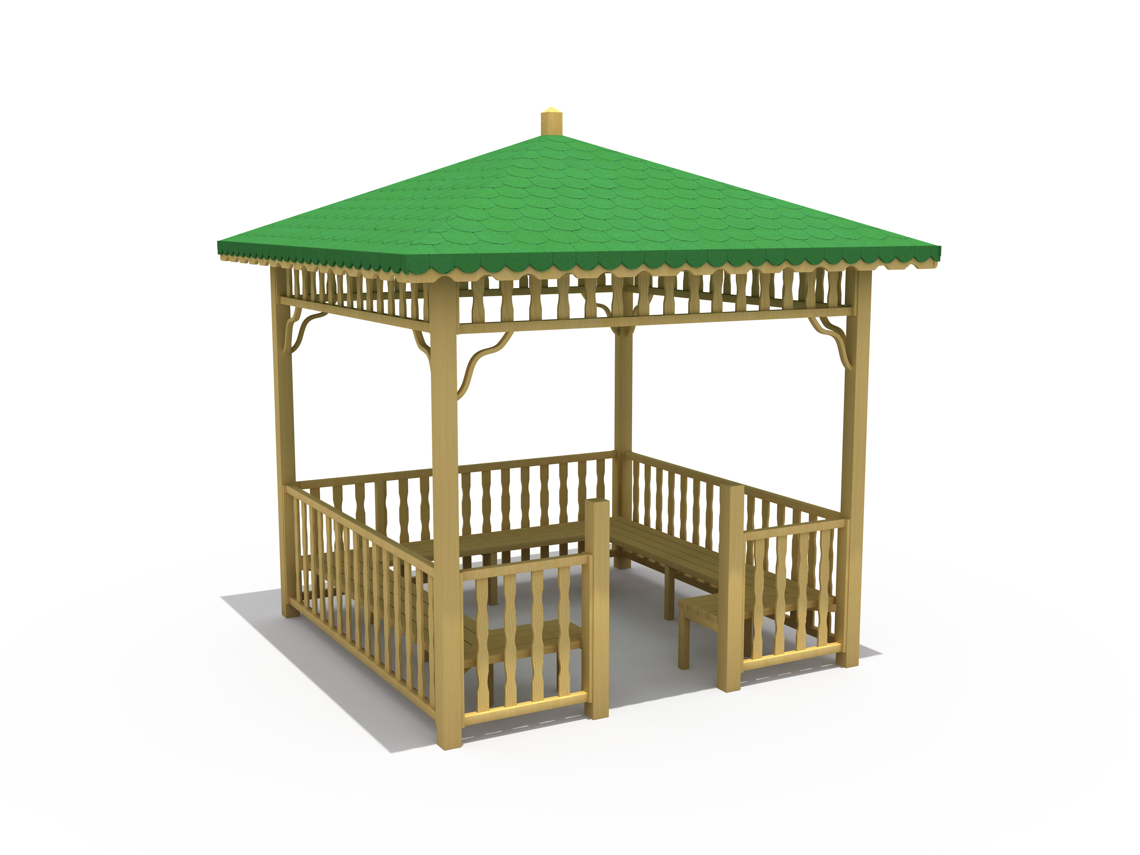 Pg 3001 Sari Cam Yesil Emprenye 300CM-X300CM-400CM-X-400CM | Kent Mobilyaları | Erse Kent Mobilyaları